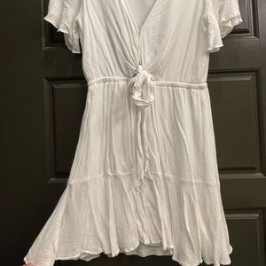 Express tie front romper